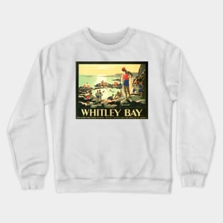 Visit WHITLEY BAY England via LNER Advertisement Vintage Railway Crewneck Sweatshirt